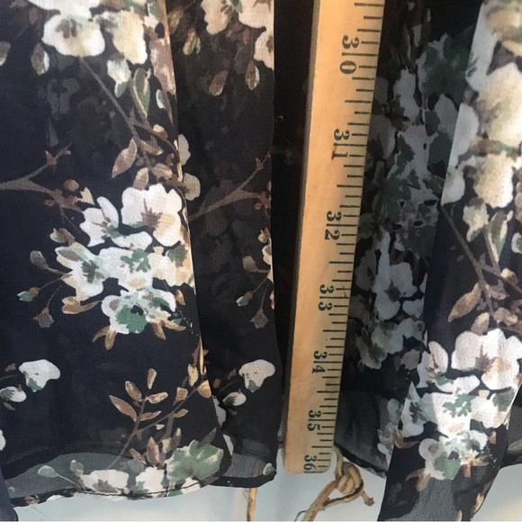 Umgee Black Floral Boho Print Dress Size S - Picture 7 of 7